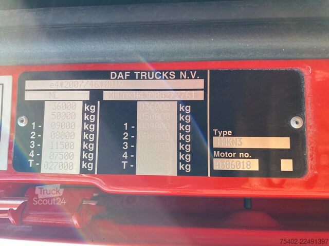 Standard-SZM DAF XF 480 H4KN3 / SC / 8x2 / 20FT Container chassi...