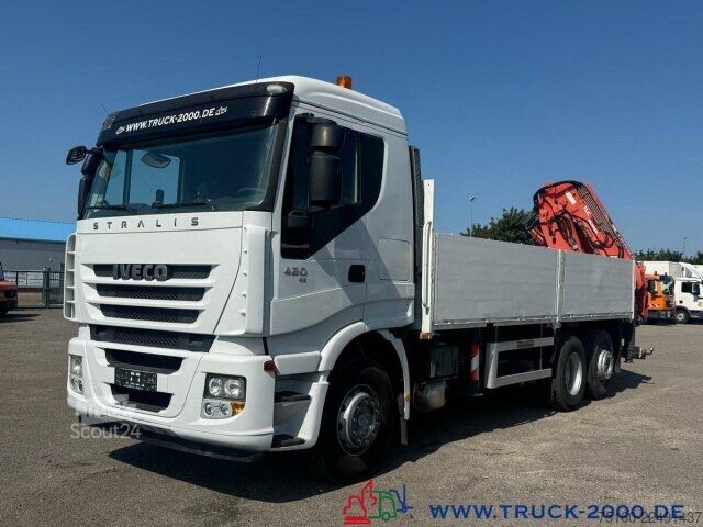 Lastebil med plan Iveco Stralis AS260 Atlas Terex TLC290.2E 10.25m=2.4 t