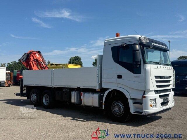 Lastebil med plan Iveco Stralis AS260 Atlas Terex TLC290.2E 10.25m=2.4 t