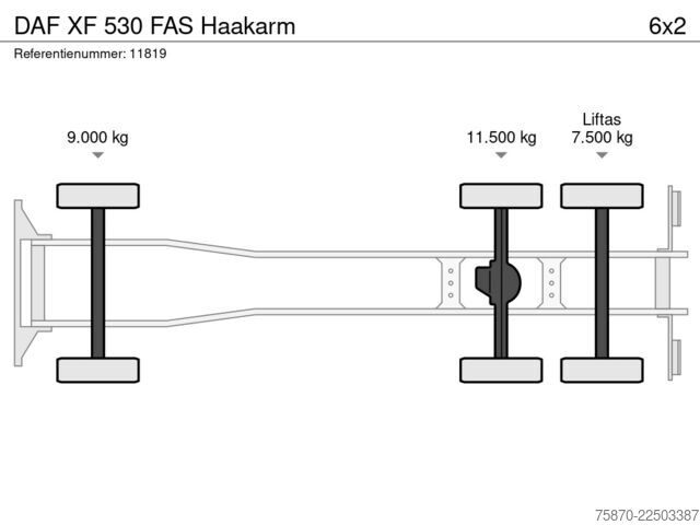 BDF-system DAF XF 530 FAS Haakarm