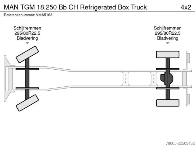 Kølet/frosset transport MAN TGM 18.250 Bb CH Refrigerated Box Truck