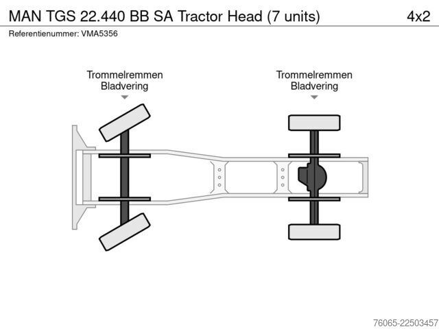 Standard-SZM MAN TGS 22.440 BB SA Tractor Head (7 units)