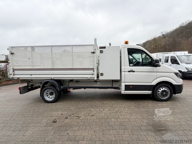 Φορτηγό ανατρεπόμενο βαν VOLKSWAGEN Crafter 5,5 T Pritsche Kipper + Laubgitter *A/C*