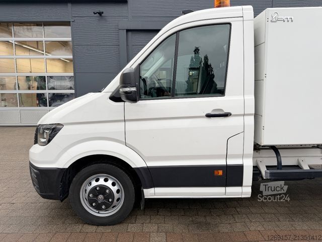 Φορτηγό ανατρεπόμενο βαν VOLKSWAGEN Crafter 5,5 T Pritsche Kipper + Laubgitter *A/C*