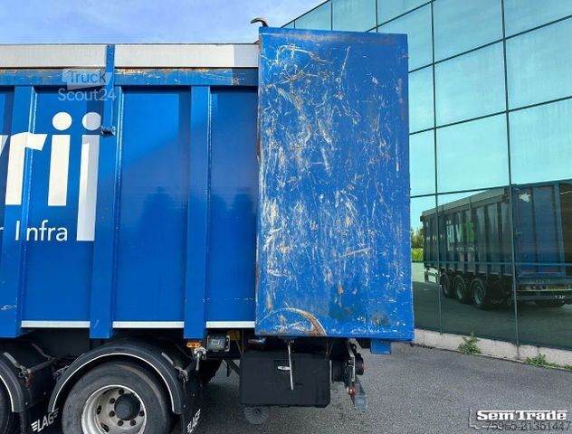 Släpvagn LAG M-3-24 + PIET RUIZEVELD DS LIFT AXLE 72.000 KM S