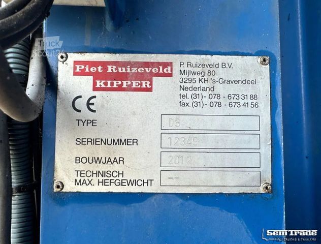 Släpvagn LAG M-3-24 + PIET RUIZEVELD DS LIFT AXLE 72.000 KM S