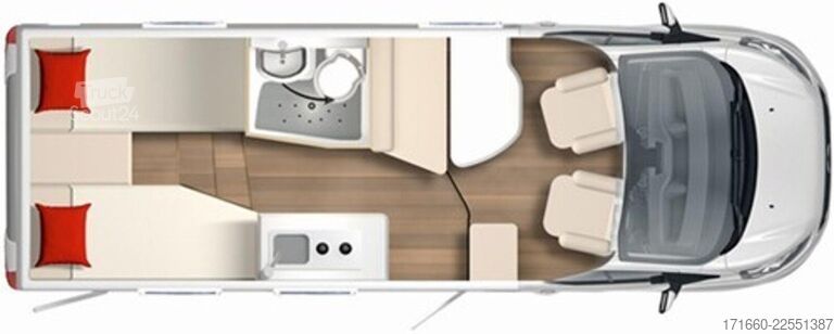 Autorulotă semi-integrată BÜRSTNER Lineo T 620 G