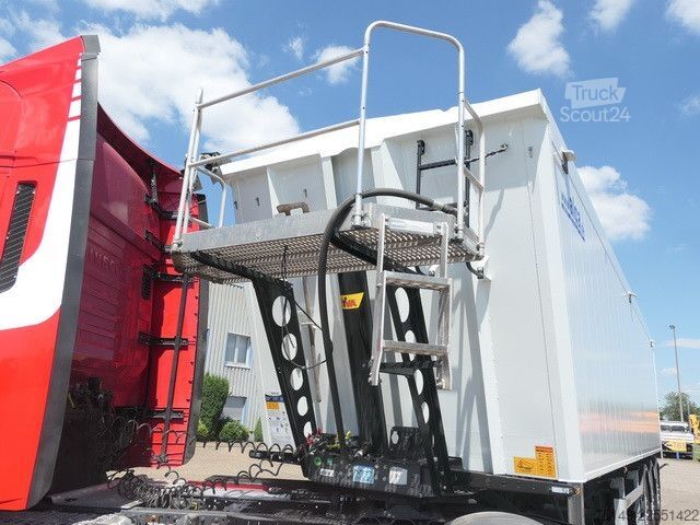 Kippipuoliperävaunu WIELTON NW-3, Alu, 50m³, Pendelklappe, Alu-Felgen, SAF