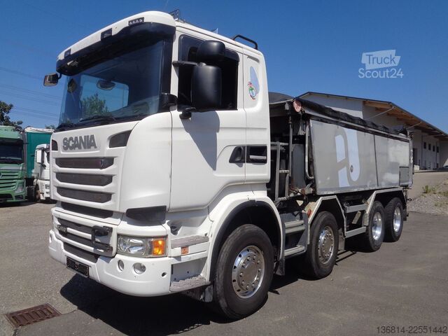 Billenő teherautó SCANIA R450 8x4 Schubboden/Abschiebemulde
