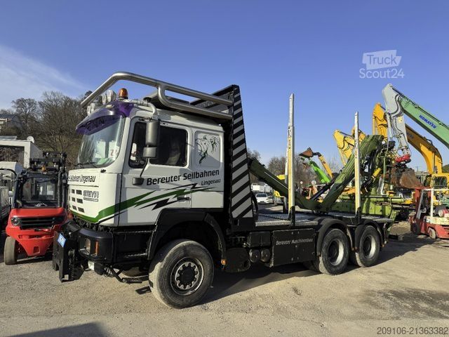 Tovornjak za prevoz hlodovine MAN Steyr 33S46 Loglift 105Z 6x6