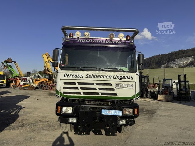 Tovornjak za prevoz hlodovine MAN Steyr 33S46 Loglift 105Z 6x6