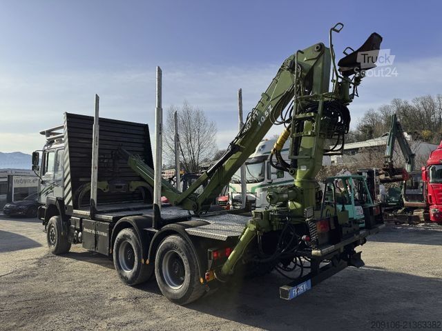 Tovornjak za prevoz hlodovine MAN Steyr 33S46 Loglift 105Z 6x6