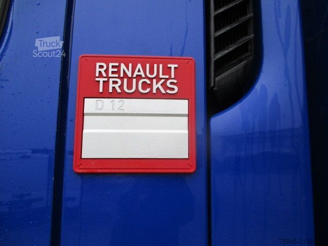 Вантажівка з платформою і тентом RENAULT D12/280, LBW, TÜV 03/2026