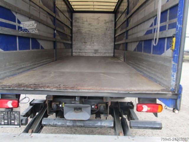 Вантажівка з платформою і тентом RENAULT D12/280, LBW, TÜV 03/2026