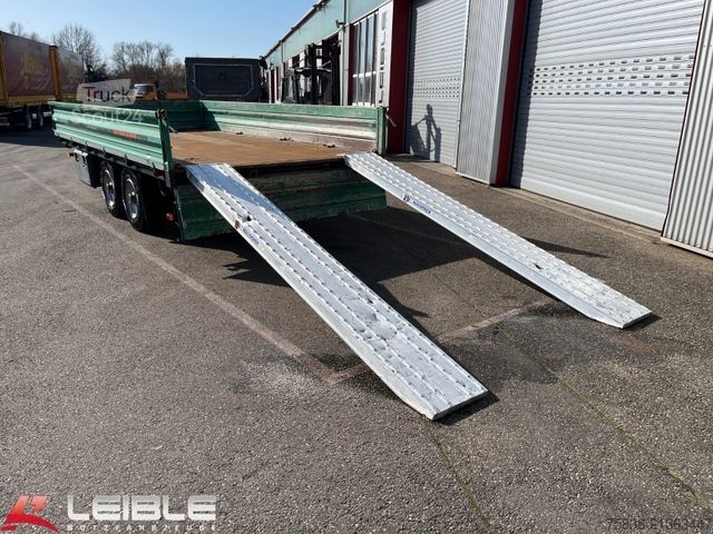 Remorque benne trilibérale WOERMANN 10,5t - 3 Seitenkipper mit Rampen / Bordwände