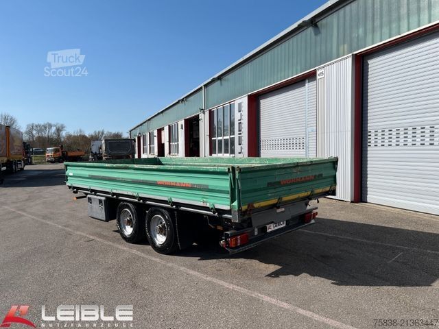 Remorque benne trilibérale WOERMANN 10,5t - 3 Seitenkipper mit Rampen / Bordwände