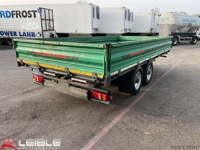 Remorque benne trilibérale WOERMANN 10,5t - 3 Seitenkipper mit Rampen / Bordwände