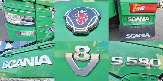 Tractor estándar SCANIA S 580 V8 *FULL AIR SUSPENSION *Hydraulik *TOP