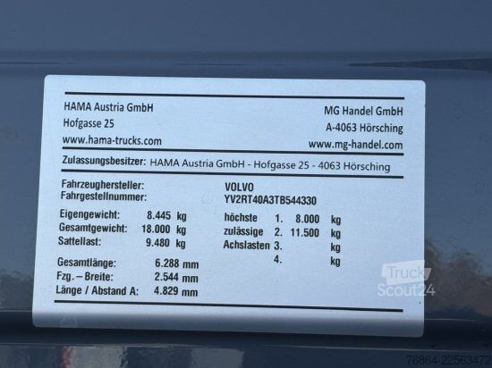 Tractor estándar VOLVO FH 500, EURO 6, RETARDER, STANDKLIMA