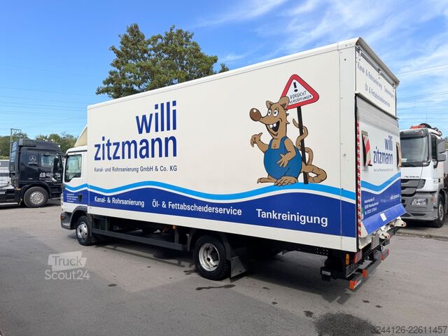 Laatikkoauto MERCEDES-BENZ TGL8.180 BL /79.000KM/3-Sitze/LBW/Klima/Schalter