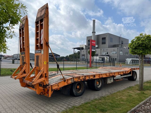 Tieflader Anhänger GOLDHOFER TU 3-24/80 3-Achs Tieflader