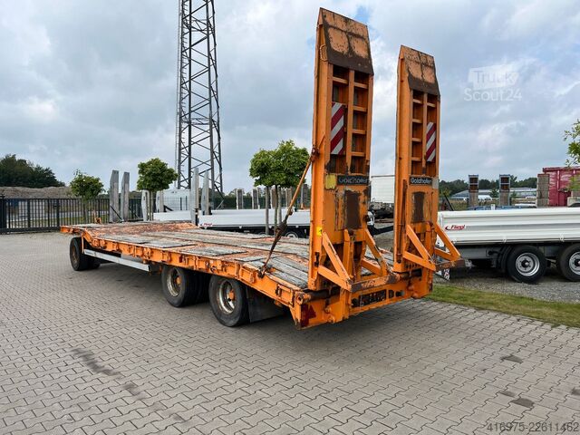 Tieflader Anhänger GOLDHOFER TU 3-24/80 3-Achs Tieflader