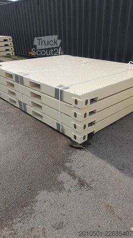 Container 10 Fuß Stahlplattform / NEUWARE mit Gabelstaplertaschen