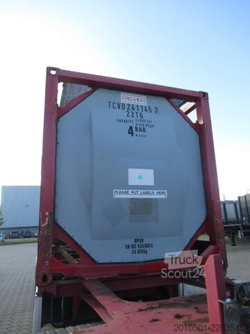حاوية صهريج 24m³ TANKCONTAINER TANK EDELSTAHL Stahlcontainer TANK 24.000L GÜLLE