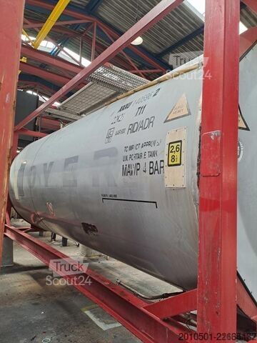 Tankcontainer 24m³ TANKCONTAINER Container Silo Gülle Edelstahltank Stahltank 20 Fuß 24000L