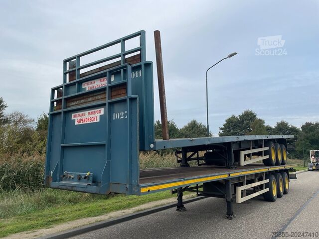 Plataforma remolque Haan OPL45 Heavy Duty / Rungen-Potholes /BPW / 2x Li...