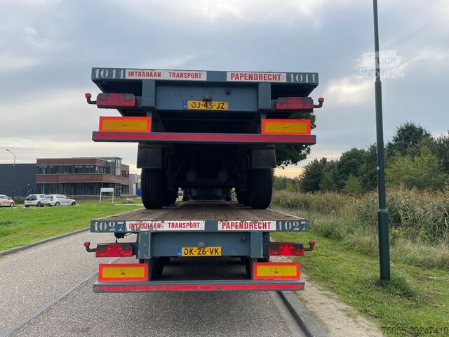 Plataforma remolque Haan OPL45 Heavy Duty / Rungen-Potholes /BPW / 2x Li...