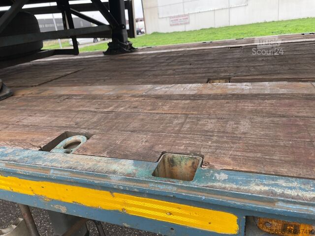Plataforma remolque Haan OPL45 Heavy Duty / Rungen-Potholes /BPW / 2x Li...