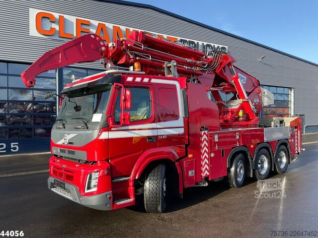 Camion-grue Volvo FMX 500 8x4 Euro 6 MPG 150 Tonmeter laadkraan J...