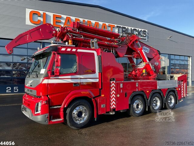 Camion-grue Volvo FMX 500 8x4 Euro 6 MPG 150 Tonmeter laadkraan J...