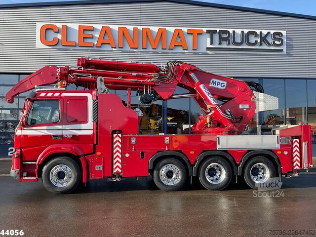 Camion-grue Volvo FMX 500 8x4 Euro 6 MPG 150 Tonmeter laadkraan J...