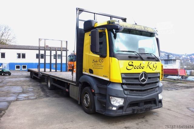 LKW mit Pritsche (offen) MERCEDES-BENZ 1840L + Anhänger