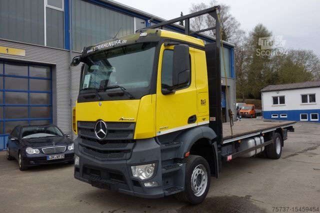 LKW mit Pritsche (offen) MERCEDES-BENZ 1840L + Anhänger