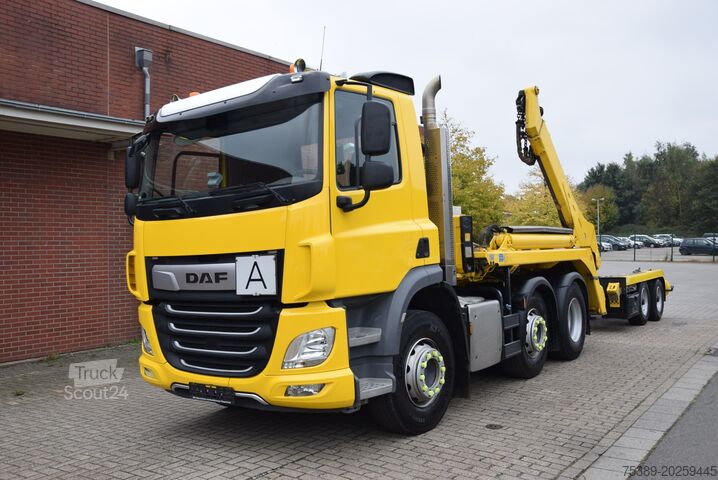Tipper truck Daf CF 450 Meiller Absetzkip. Vorlauf. Lenk Funk