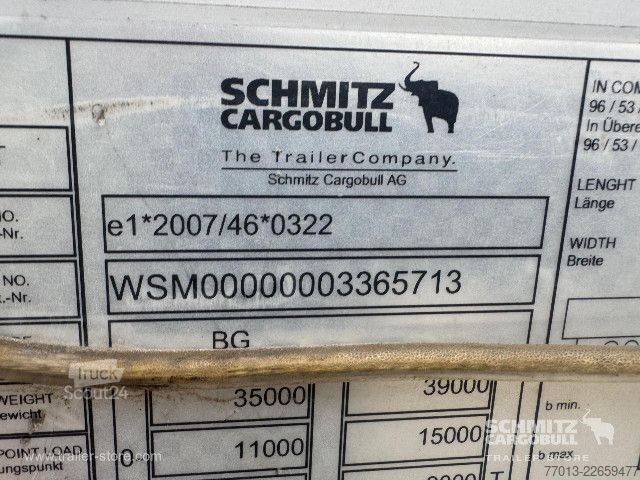 Öppen semitrailer med kapell Schmitz Cargobull Curtainsider Standard