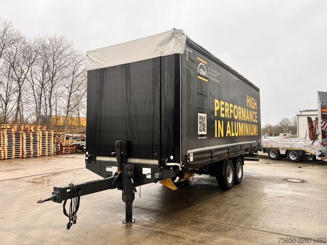 Brandalı açık römork Fliegl TPS135  13,5 t Tandemplanenanhänger, neuwertig