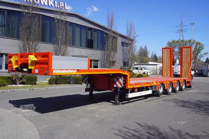 Návěs s plochou korbou Kässbohrer LB3E low-bed semi-trailer / 2025/ 4 axl