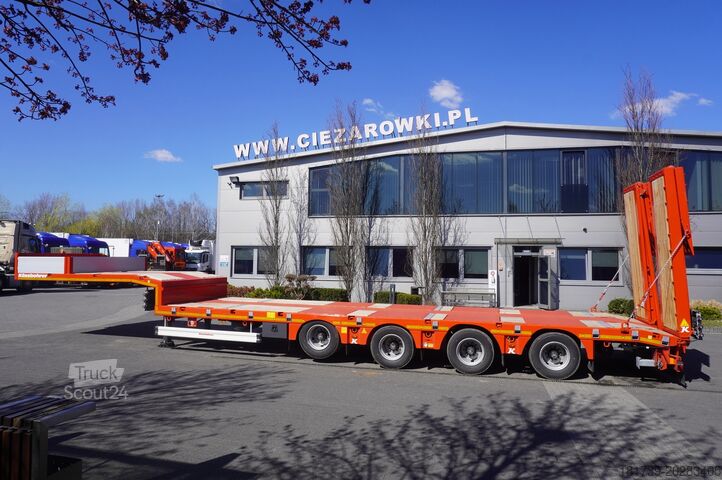Návěs s plochou korbou Kässbohrer LB3E low-bed semi-trailer / 2025/ 4 axl