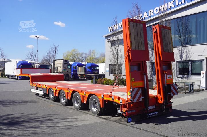 Návěs s plochou korbou Kässbohrer LB3E low-bed semi-trailer / 2025/ 4 axl