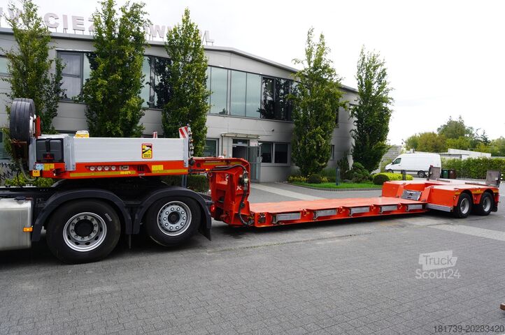 Nízkoložná návěs / 2 kusy Kässbohrer LB2 TIEF-BETT low loader semi-trailer