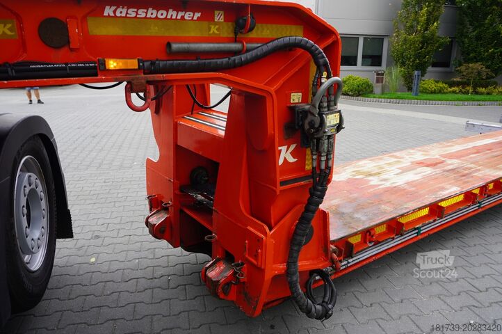 Nízkoložná návěs / 2 kusy Kässbohrer LB2 TIEF-BETT low loader semi-trailer