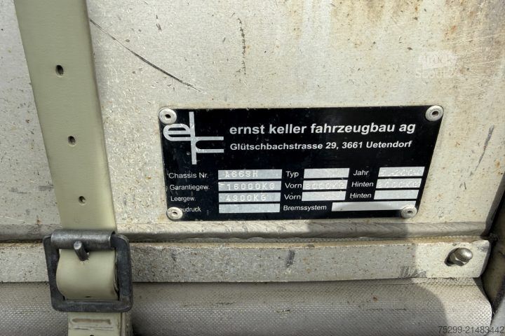 Open aanhangwagen met zeil  A 100H Plane/HB