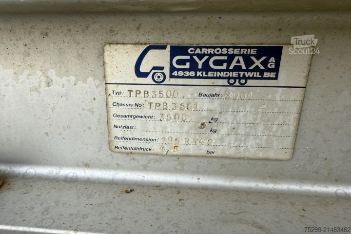 Odprta prikolica s ponjavo  TPB3500 Plane / Swiss-Vehicle