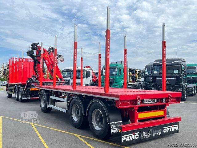 Camion forestier MAN TGS 33.510 BB 6x6/PLATTFORM/KRAN EPSILON Q150Z