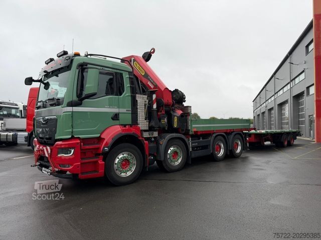 Кран, змонтований на вантажівці MAN TGS 41.510 8x4 mit Palfinger 58002 Kompl. Zug