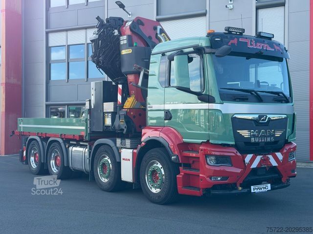 Кран, змонтований на вантажівці MAN TGS 41.510 8x4 mit Palfinger 58002 Kompl. Zug